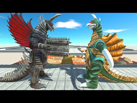Gigan Final Wars vs Gigan vs Marvel & Dc Comics Lava Death Run - Animal Revolt Battle Simulator