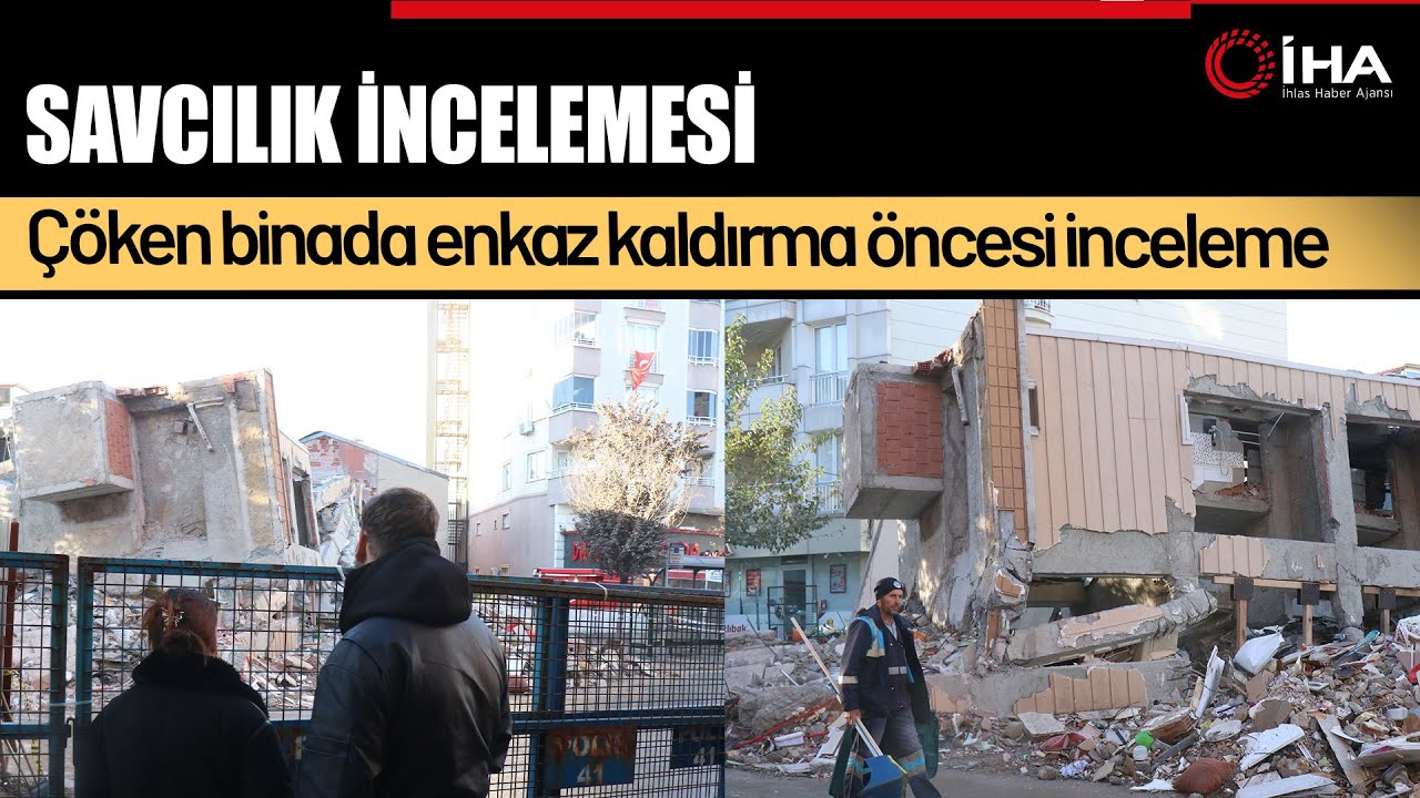 4 kişiye Mezar Olan Binada Çalışmalar Sabahın İlk Işıklarıyla Başladı!