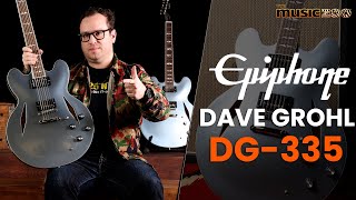 Video thumbnail for The Epiphone Dave Grohl DG-335 Signature Demo Video & Review! It's real and it rules! by The Music Zoo