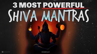 3 POWERFUL Shiva Mantras 🕉️ Listen Daily 3 ti