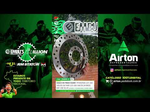 DISCO DE FREIO DIANT. TITAN/FAN 125-150-160 00-24/NXR 125-150-160 03-24 BROS/XRE 190 16-24 (10 FUROS = 5-FUROS 6mm, 5-FU
