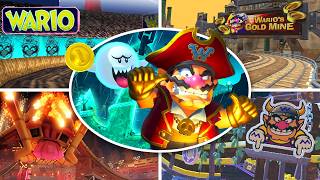 Wario Tracks Evolution in Mario Kart Series (1996 - 2025)