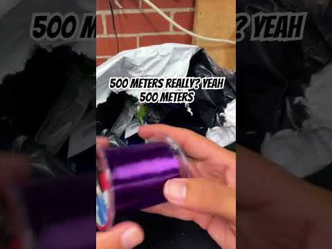 Crazy Temu fishing line!!! #fishing #bassfishing #temu #temuhaul #fish