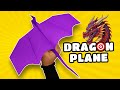 How To Make A Paper Dragon Plane Flying Super Origami Dragon Paper Plane Perfect Landing