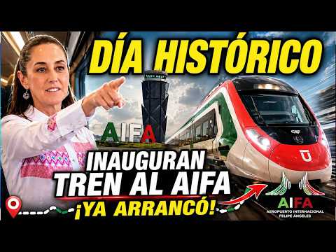 DÍA HISTÓRICO. LA PRESIDENTA INAUGURA TREN BUENAVISTA-AIFA. ASÍ LA RECIBIERON