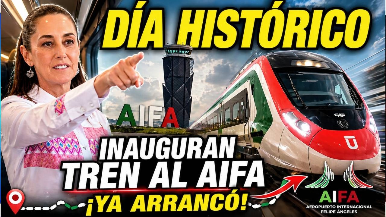 DÍA HISTÓRICO. LA PRESIDENTA INAUGURA TREN BUENAVISTA-AIFA. ASÍ LA RECIBIERON