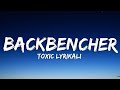 Toxic Lyrikali Ft Country Hype BACK BENCHER Lyrics Video