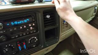 2004 Chevy Tahoe Radio Removal