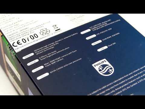 Philips Xenium x818 smart phone unboxing