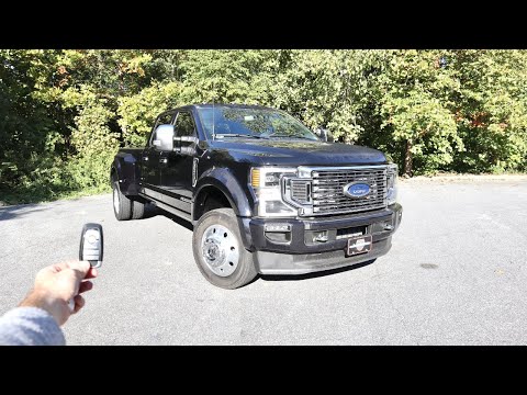 2022 Ford F450 Platinum 4X4: Start Up, Test Drive, Walkaround, POV and Review
