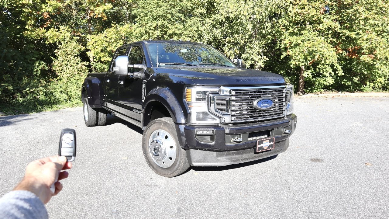 2022 Ford F450 Platinum 4X4: Start Up, Test Drive ...