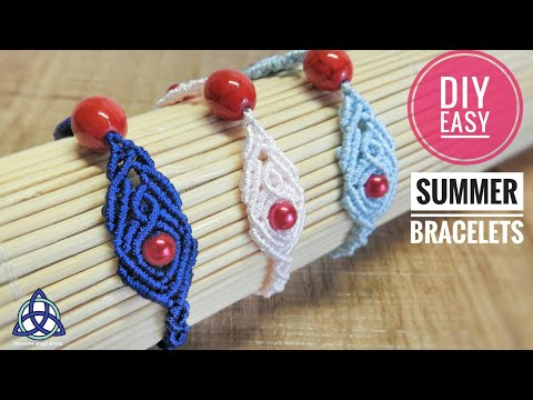 Macrame Bracelet Tutorial Celtic Style EASY and Simple Macrame Design