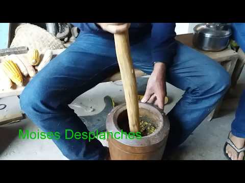 Canjica de pilão feito com cinza