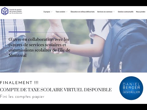 Gestion de la taxe scolaire de Montréal