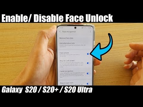 Galaxy S20/S20+: How to Enable / Disable Face Unlock