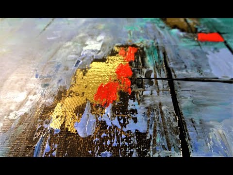 Demo.54 Painting with gold effect, step by step. Malen mit goldeffekt, schritt für schritt .