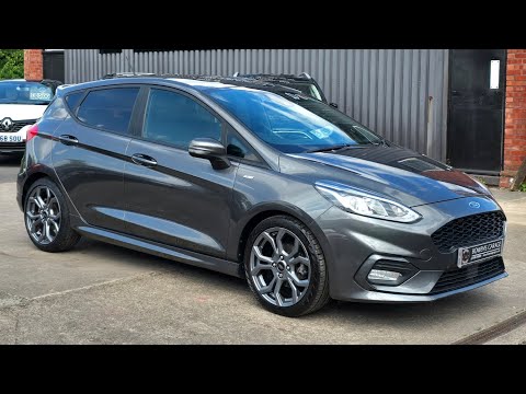 2018 (18) Ford Fiesta ST-Line 1.0 E/B 5Dr in Magentic Grey. 25k Miles. 3 Services. CAR PLAY. £10,500
