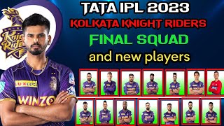 Tata Ipl 2023 | Kolkata Knight Riders Final Squad | Kolkata knight riders new squad ipl 2023 | Kkr