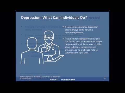 WEBINAR: Major Depressive Disorder: An Overview of Treatment Considerations