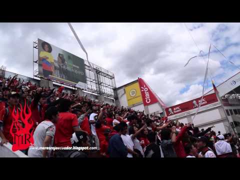 "La hinchada en el gallinero - Marea Roja" Barra: Marea Roja &bull; Club: El Nacional