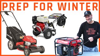 How To Winterize A Lawn Mower, Generator, Pressure Washer, Etc.