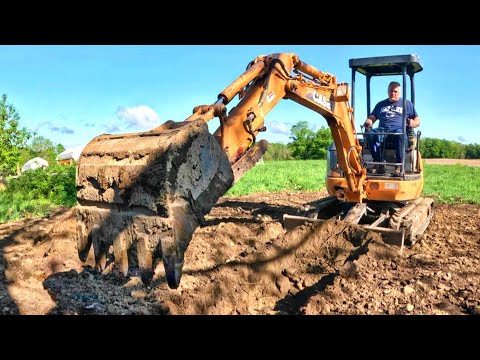 Messing with the Excavator & Planting the Garden