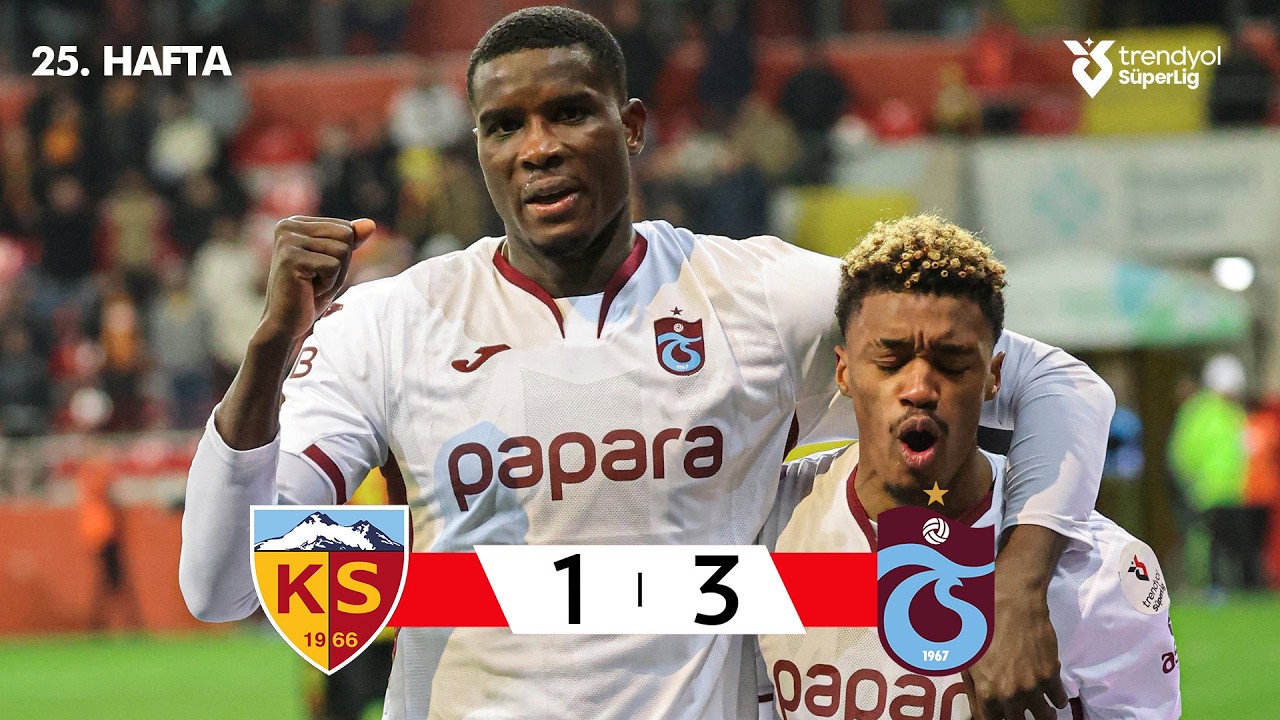 Kayserispor vs Trabzonspor Highlights