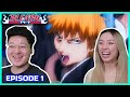 LETS GO THE JOURNEY BEGINS Bleach Episode 1 Couples Reaction Discussion
