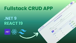 Fullstack application with .net core and react js | dotnet project for beginners