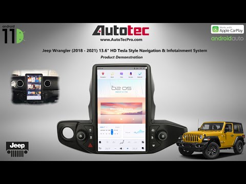 Best Jeep Wrangler (2018 – 2022) 13.6″  HD Touch-Screen Navigation System Screen CarPlay Android