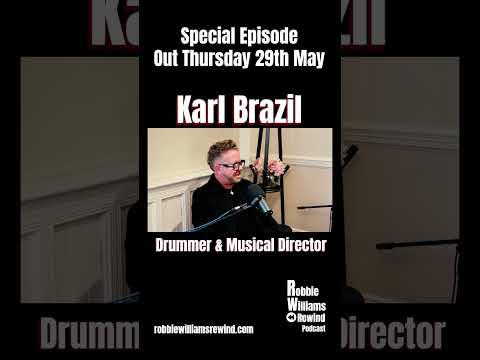 Our chat with Robbie Williams’s drummer and MD is out on all podcast platforms from tomorrow.