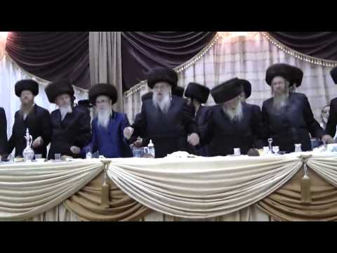 Wedding Of The Chernobil Rebbe's Daughter To Melitzer Rebbe's Grandson - Av 5774
