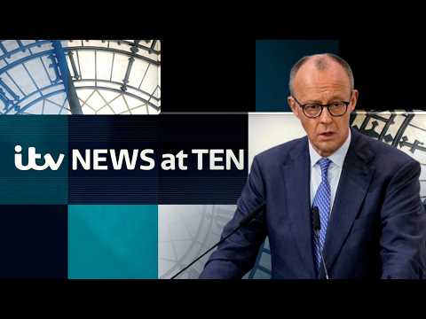 Watch ITV News at Ten LIVE - as Germany's Chancellor fires a warning shot to Trump