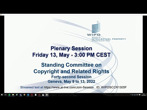 42ª Sesión del Comité Permanente de Derechos de Autor y Derechos Conexos OMPI