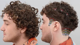 Curly Hair Low Taper Haircut | EASY TUTORIAL