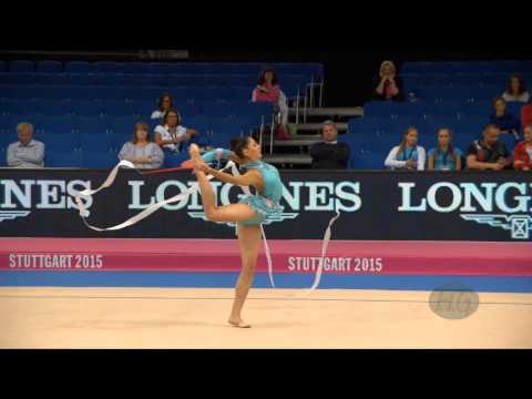 Luiza SADYAN (ARM) 2015 Rhythmic Worlds Stuttgart - Qualifications Ribbon