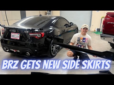 TRD STYLE SIDE SKIRTS FOR THE BRZ