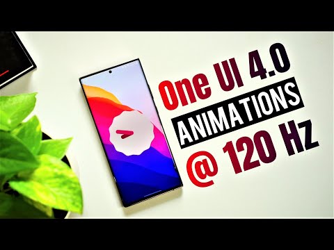 Samsung ONE UI 4.0 Animations on 120 Hz display - NOTE 20 Ultra