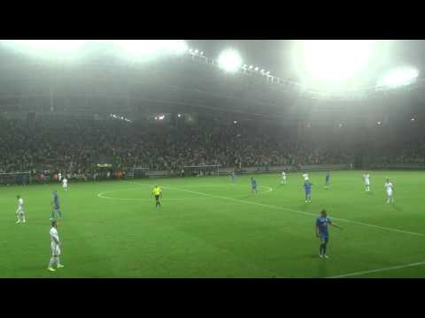 BATE-Debrecen, last minute of the match.