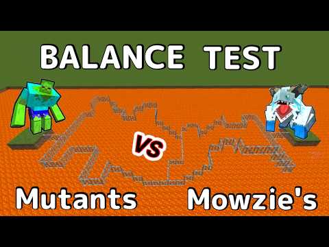 Minecraft Balance Test Mutant Monsters Vs. New Mowzie's Mobs in Minecraft | Part 1