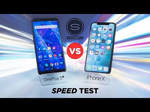 OnePlus 5T vs iPhone X SPEED Test