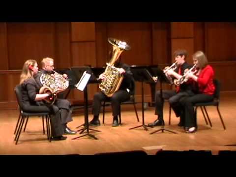 Brass Quintet No. 3 in D Flat Major, Op. 11, by Victor Ewald,  Part 1
