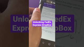 How to Unlock a FedEx Express Dropbox