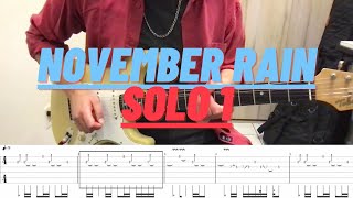 Download lagu November Rain Slash guitar solo 1 with tabs (standard tuning) mp3