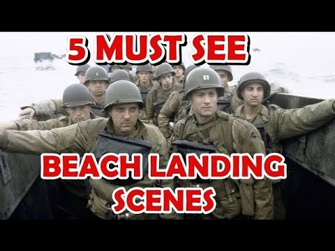 Best 5 Beach Landing Scenes - WW2 Movies