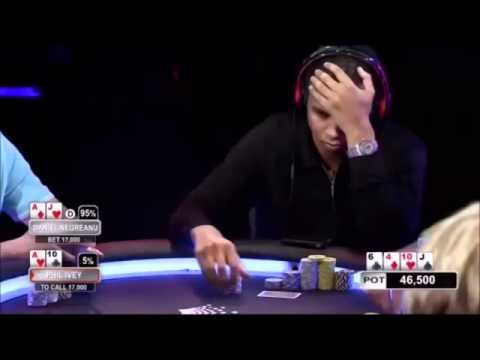 Ivey two pairs against Negreanu's two pair