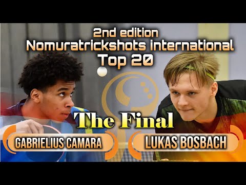 THE FINAL Gabrielius Camara vs Lukas Bosbach  - Nomuratrickshots international #tabletennis