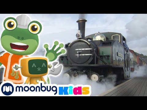 Gecko And The Steam Train | Gecko's Garage | Trains for Children | Train Song | Moonbug for Kids
