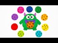 Feeding A Clay Monster Colors Shapes Counting Fun For Toddlers
