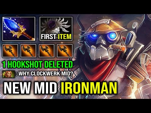 NEW IRONMAN MID First Item Blade Mail 1 Hook Deleted Pro Clockwerk Mid Roamer Dota 2